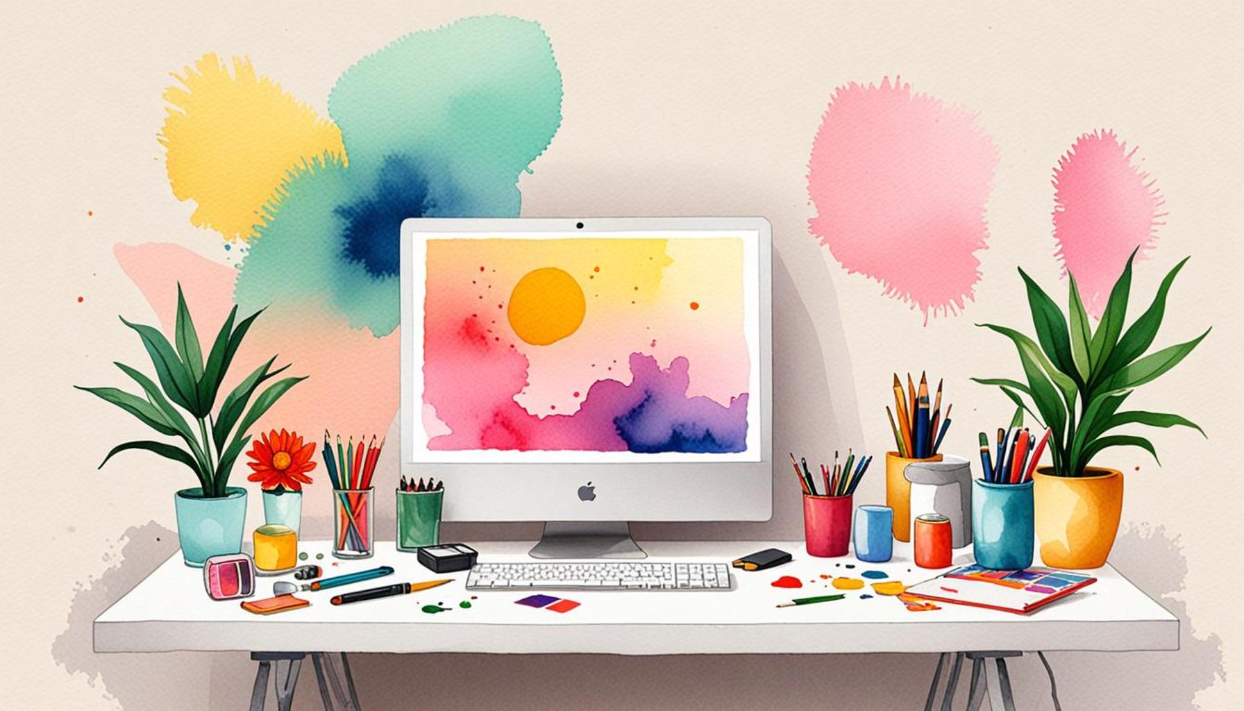 The Influence of Colors and Textures on the Minimalism of the Workspace